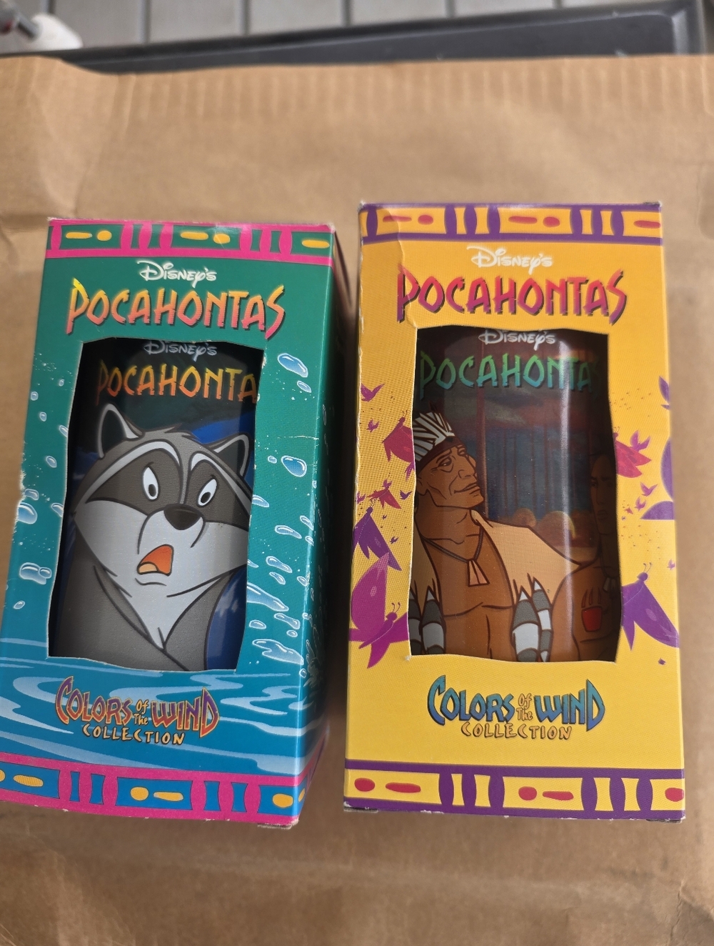 Disney Pocahontas Colors of the Wind Glass Set